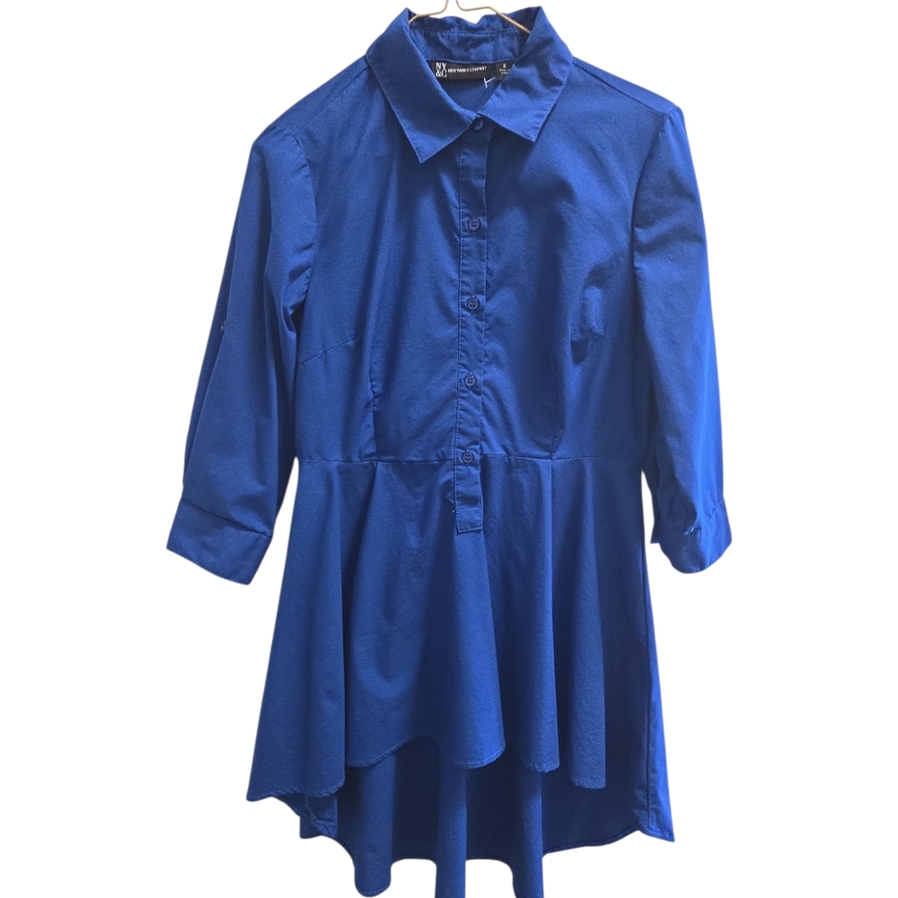 New York & Company Royal Blue Top Sz S